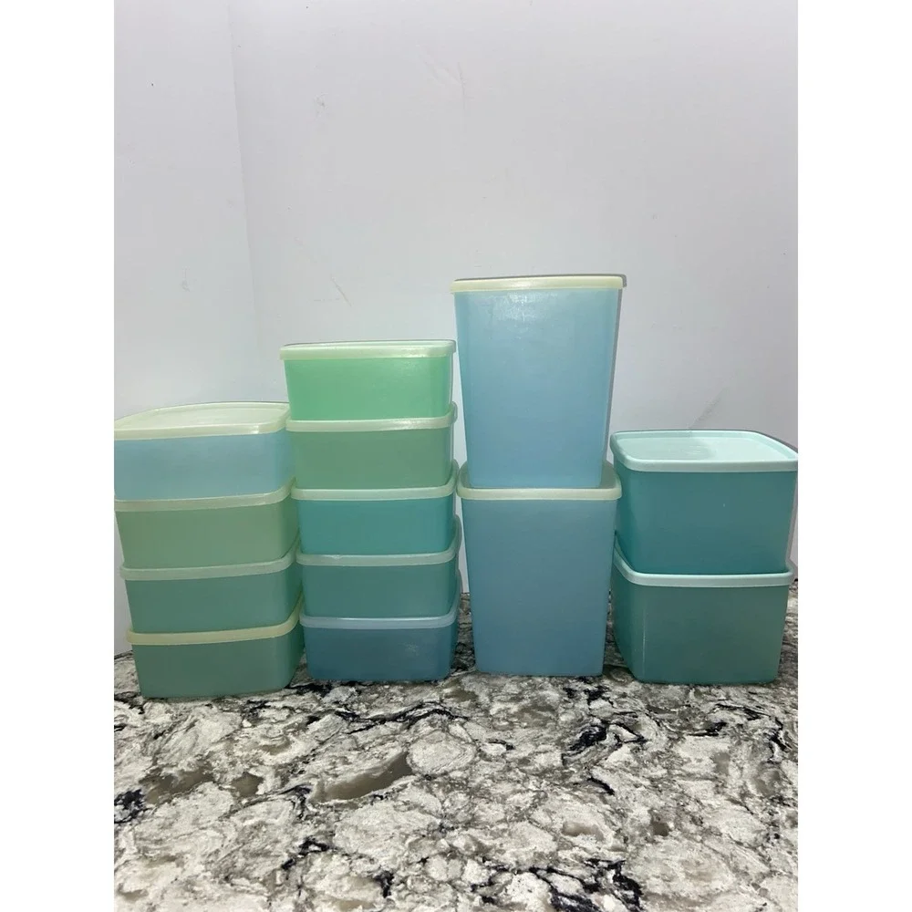 Vintage Tupperware Storage Freezer Containers 13 Bowls With Lids